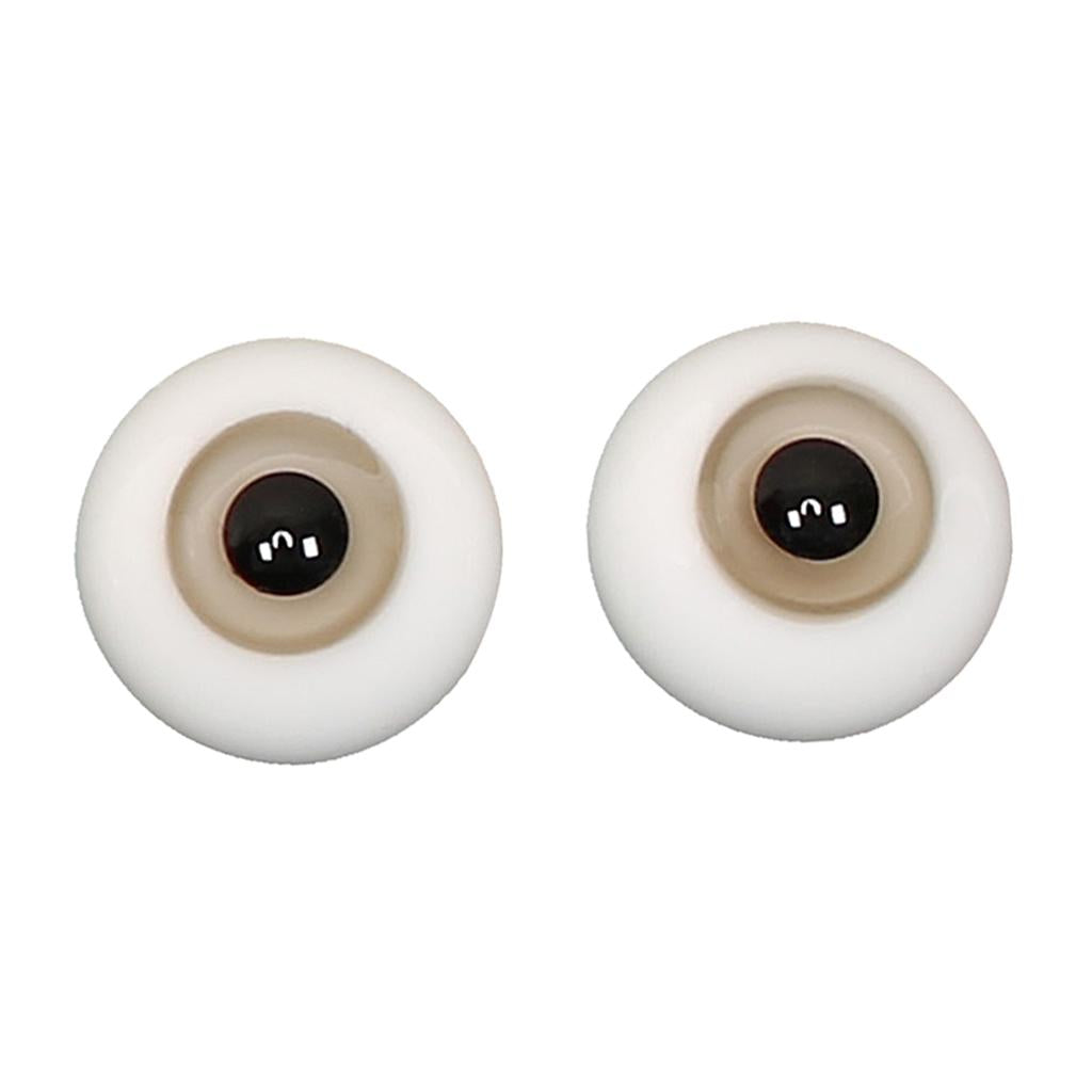 Safety 14mm Eyes Acrylic Eyeballs for Dollfie BJD Doll DIY Making Light Gray