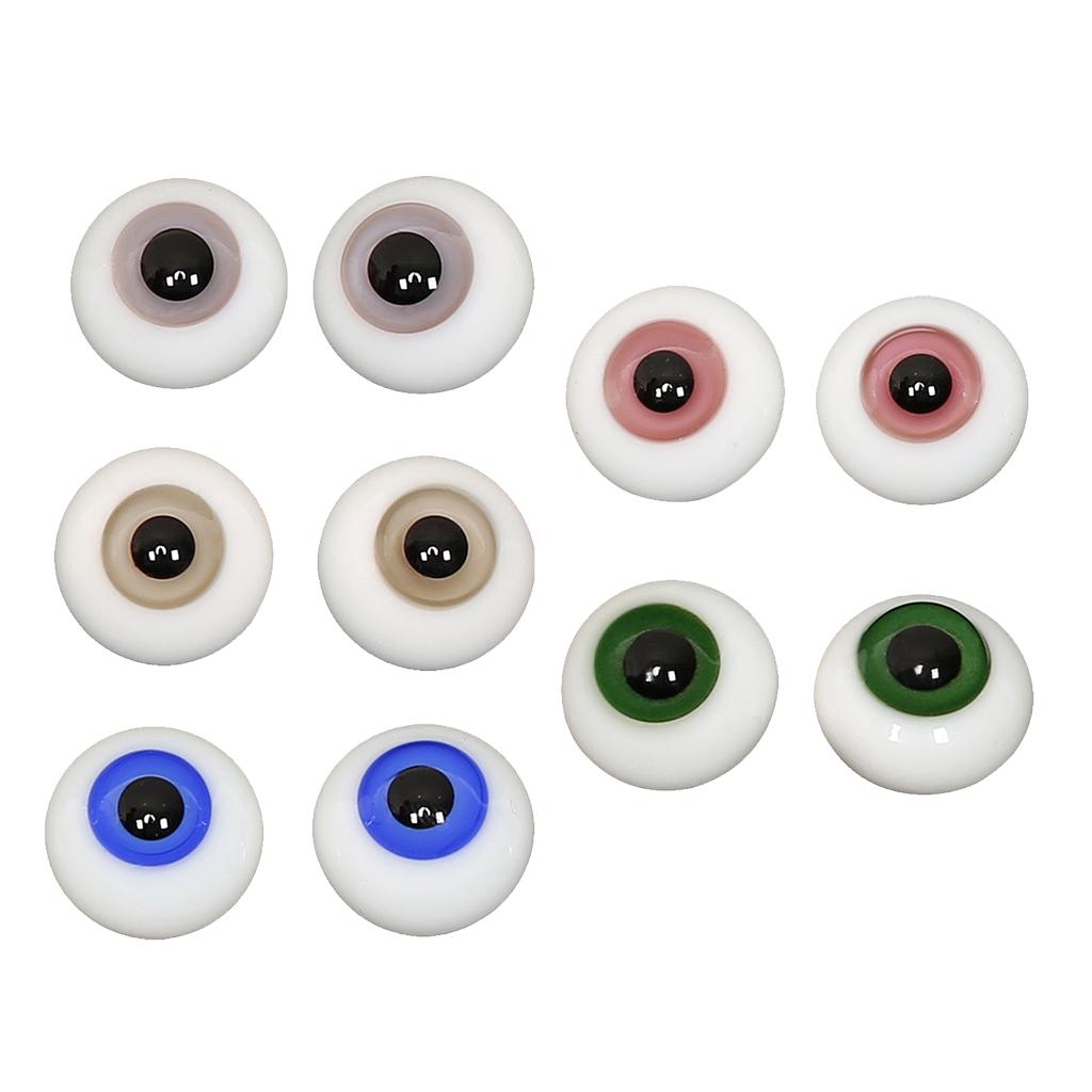 Safety 14mm Eyes Acrylic Eyeballs for Dollfie BJD Doll DIY Making Light Gray