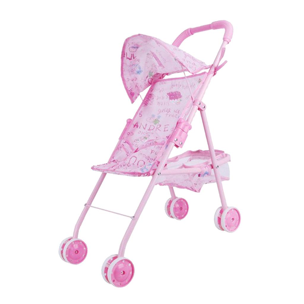 Realistic Baby Doll Stroller Baby Carriage Simulation Furniture Toy Model #1