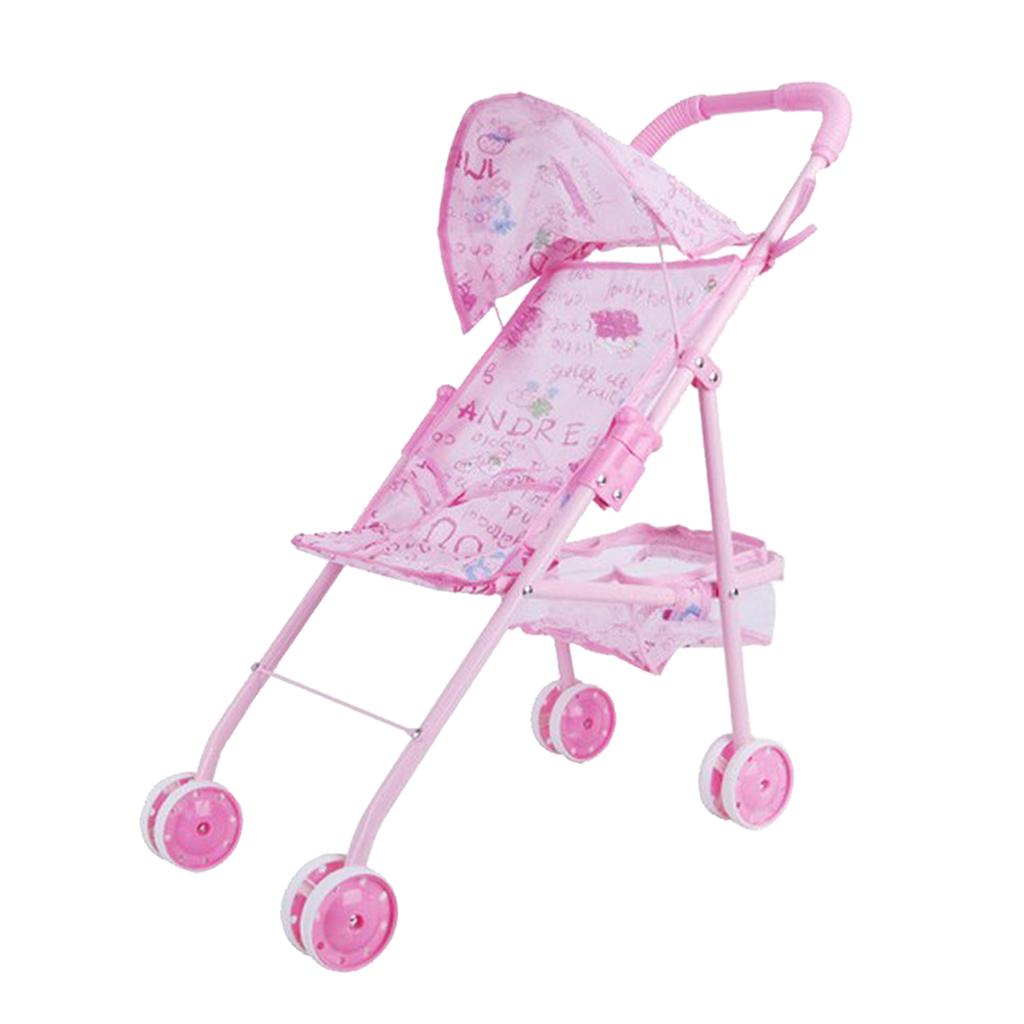 Realistic Baby Doll Stroller Baby Carriage Simulation Furniture Toy Model #1