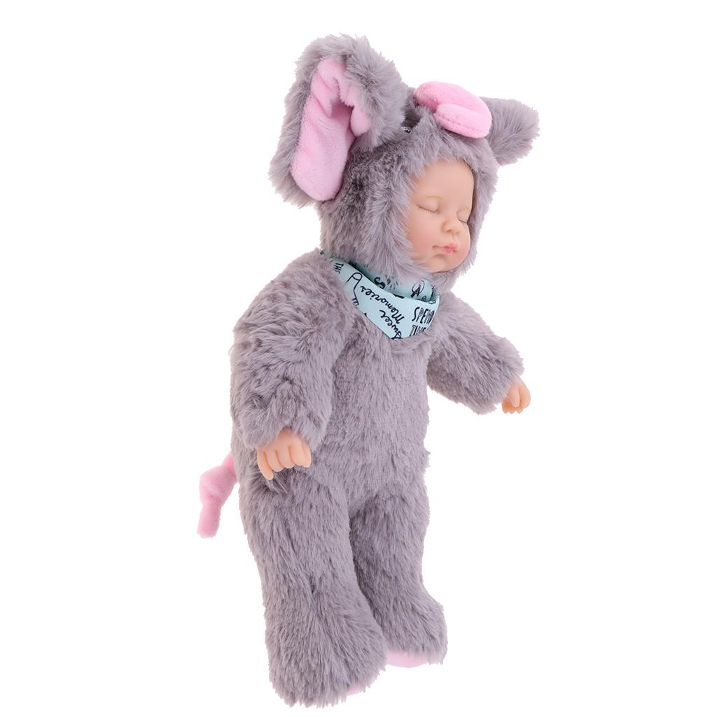 Lovely Plush Stuffed Toys Sleeping Baby Dolls Reborn Doll Kids Toy Xmas Gift