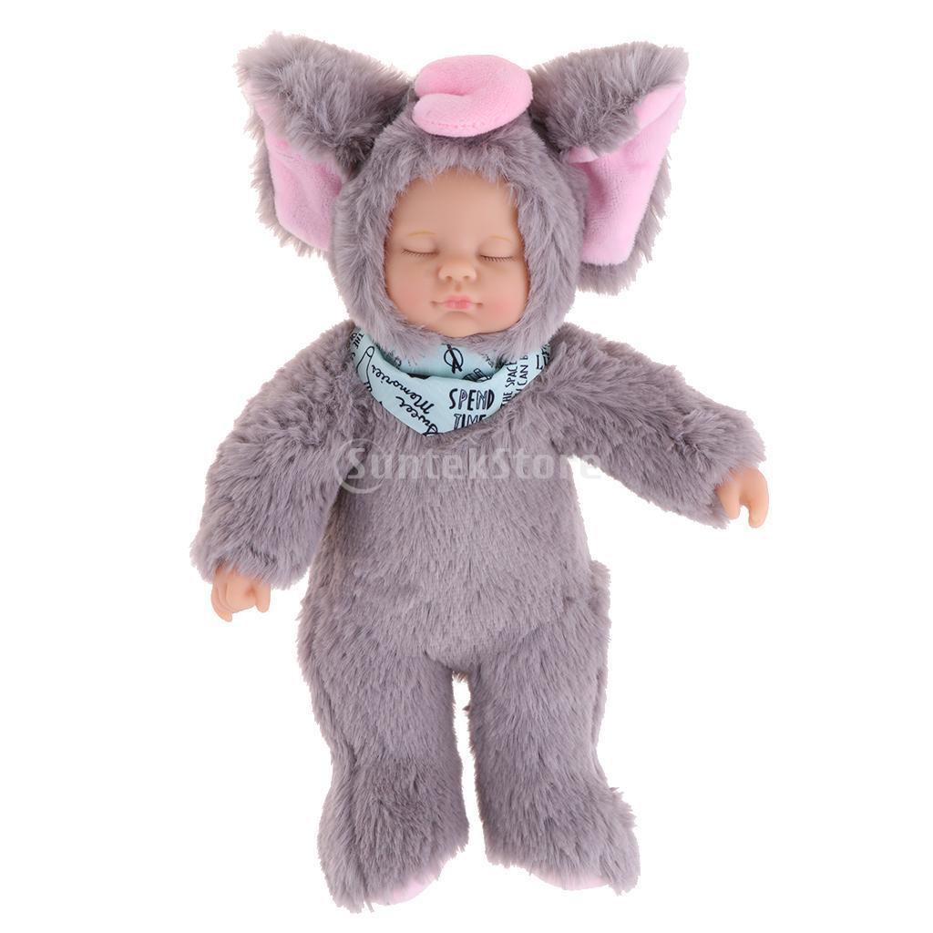 Lovely Plush Stuffed Toys Sleeping Baby Dolls Reborn Doll Kids Toy Xmas Gift