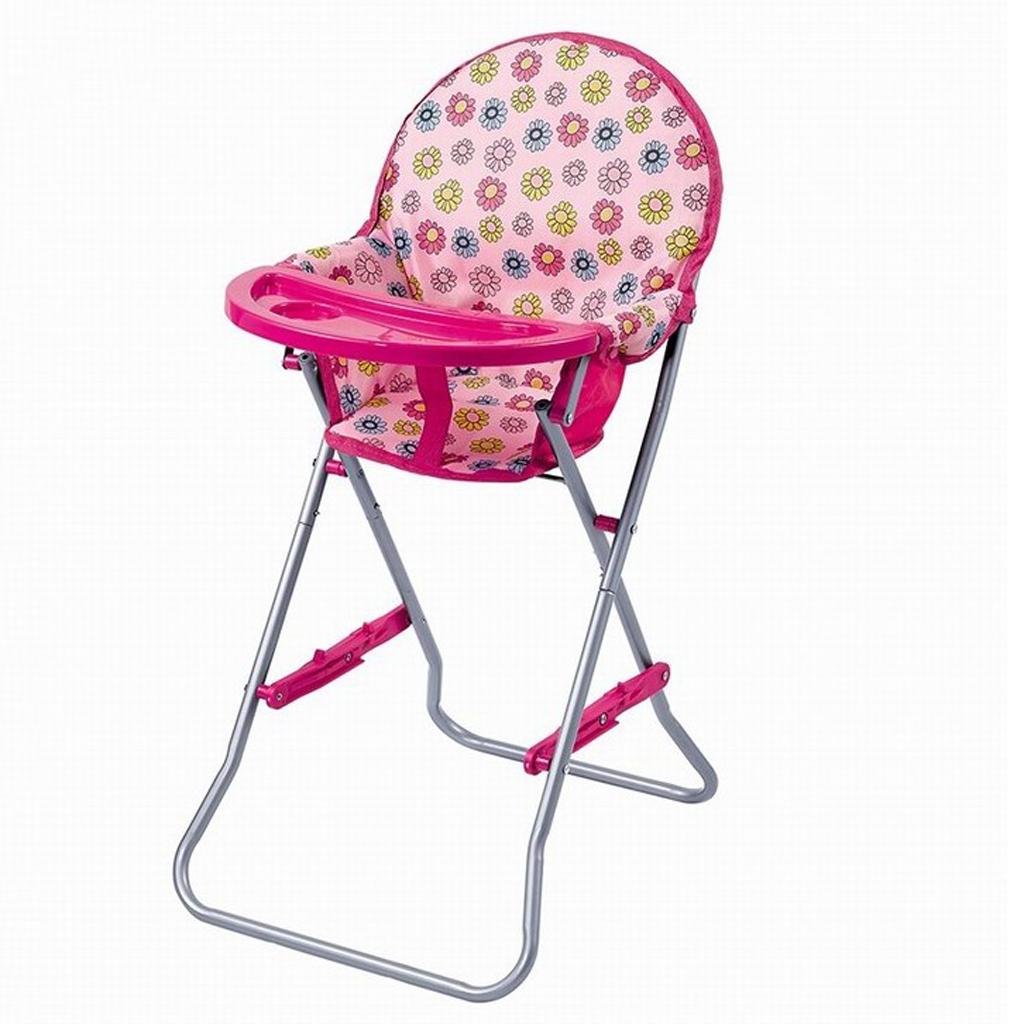 Lifelike Baby High Chair Model for Simulation Doll Furniture Playset Toy