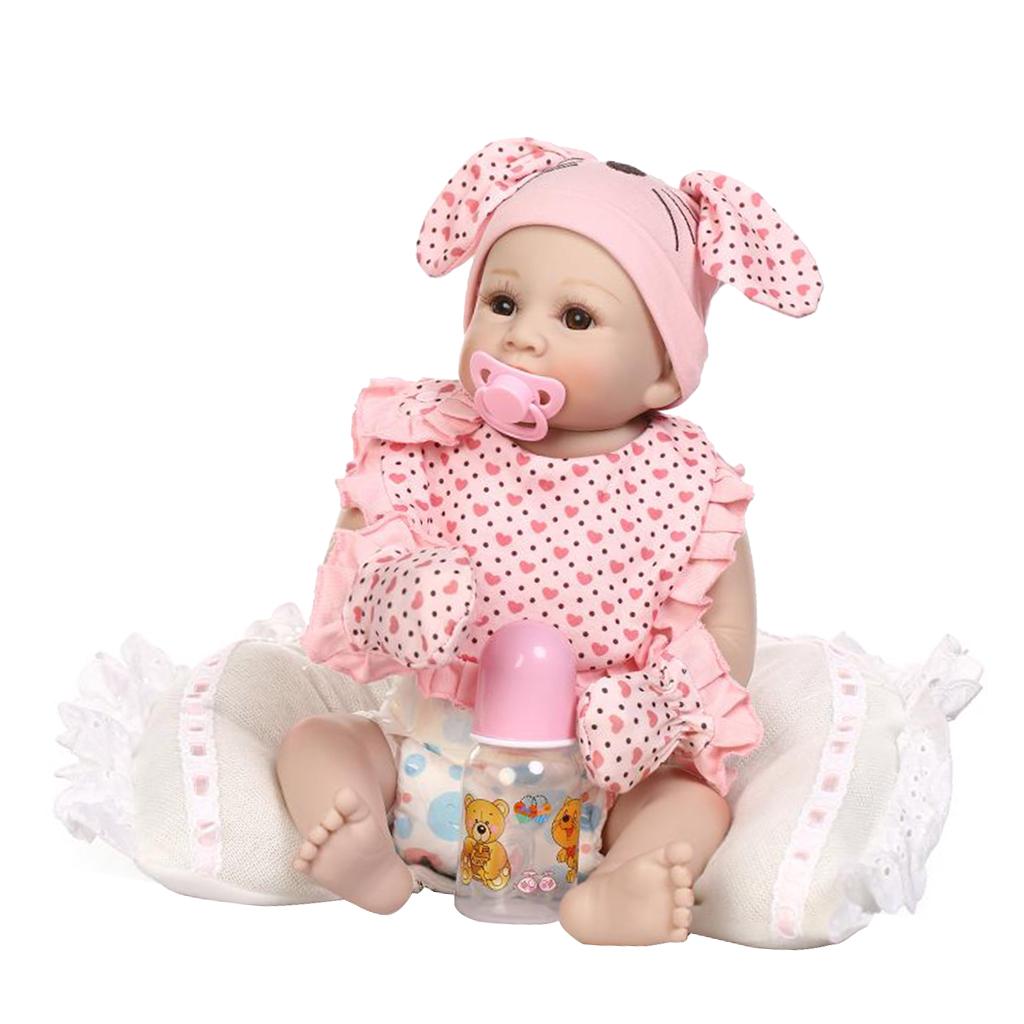 50cm Lifelike Silicone Vinyl Reborn Dolls Newborn Babies Doll Alive Girl #3