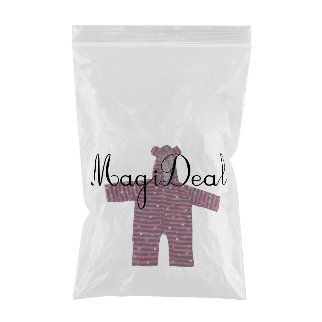 Lovely Stripe Printed Pajama Set Rompers for Doll Accessory