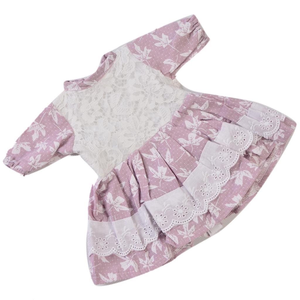 Printed Princess Dress Shorts Headband For Newborn Baby Girl Doll Clothing