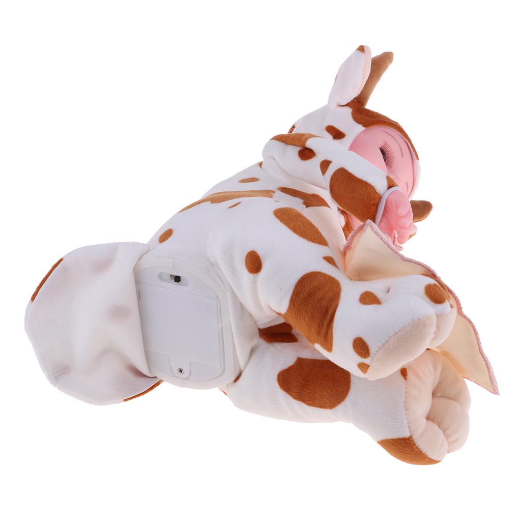 20inch Lovely Appease Toys Baby Cow Stuffed Plush Doll Reborn Infant Dolls