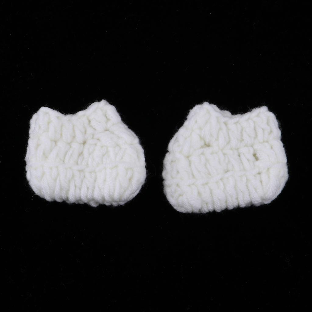 Lovely Reborn Doll Knitted Dress Hat Set for 30cm Baby Dolls Dress Up Accs