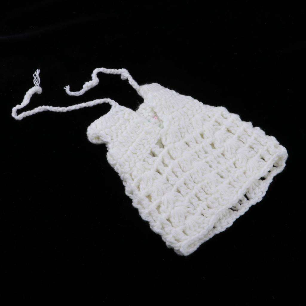 Lovely Reborn Doll Knitted Dress Hat Set for 30cm Baby Dolls Dress Up Accs