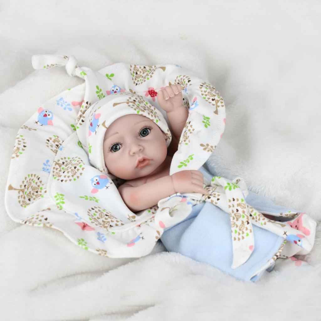 Soft Blanket Hat Underpants Socks Clothes for 10-11inch Baby Boy Girl Dolls