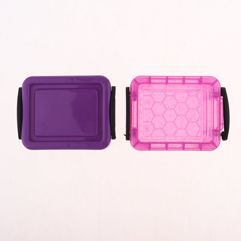1/6 Candy Color Storage Case for 1/6 Dolls House Furniture Accs Purple