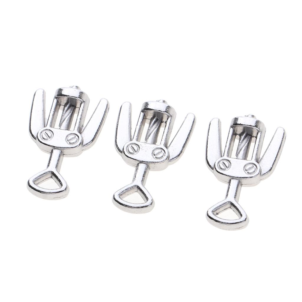1/12 Dollhouse Kitchen Bar Miniature 3pcs Metal Wine Bottle Opener Corkscrew