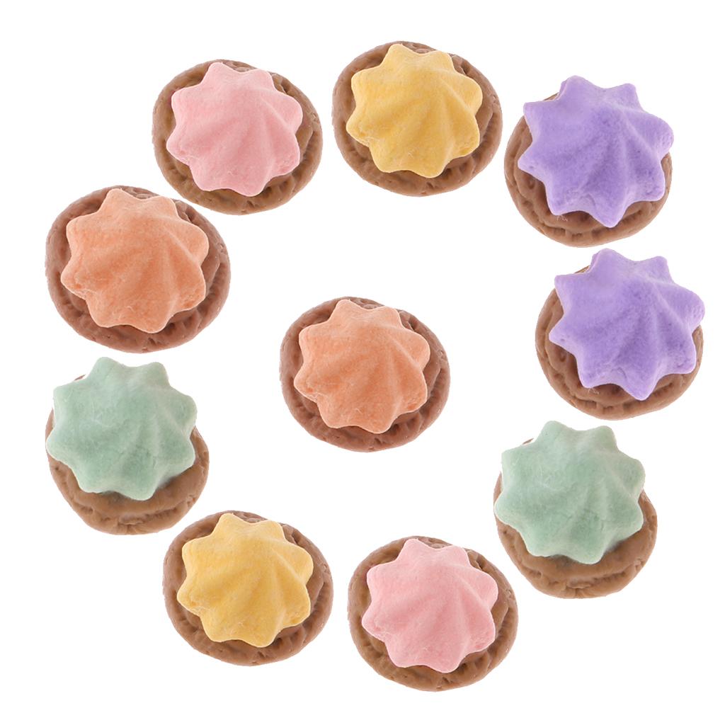 Miniature Food Realistic Tiny Cookies/Waffles for 1:12 Dollhouse A