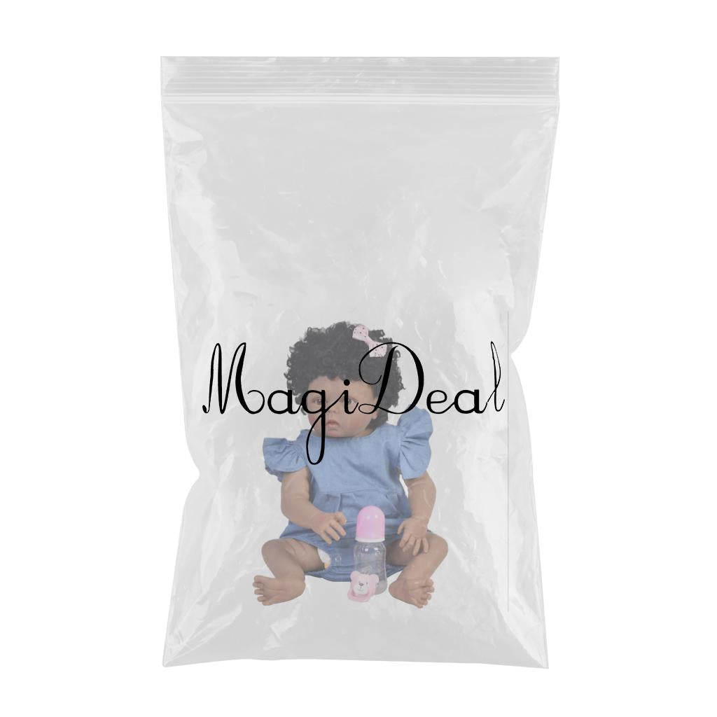 Lifelike 22inch Full Silicone Reborn Infant Newborn Baby Doll Toddler Model
