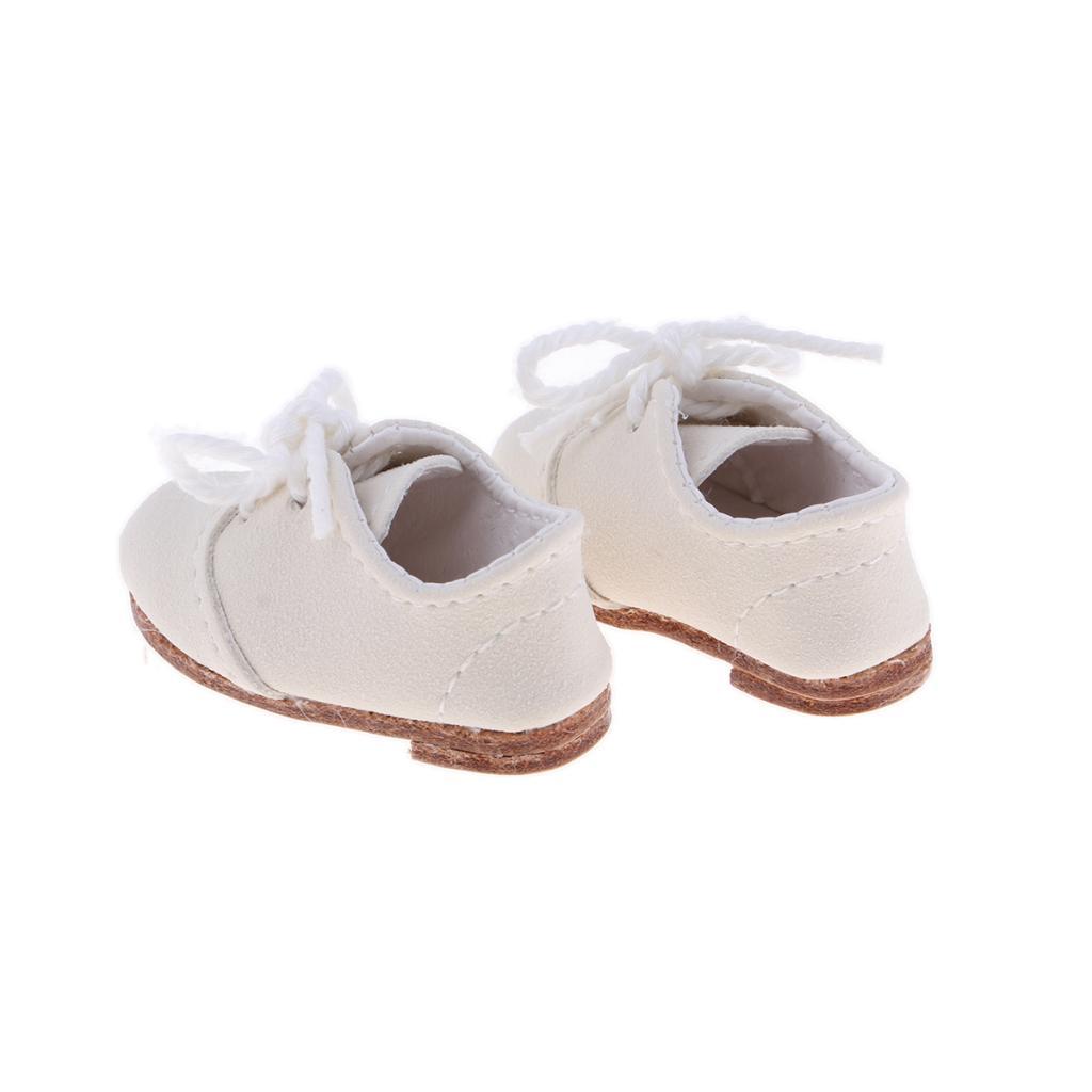 Lovey Doll Lace up Shoes for 1/6 BJD Dolls Casual Wear Accessory White
