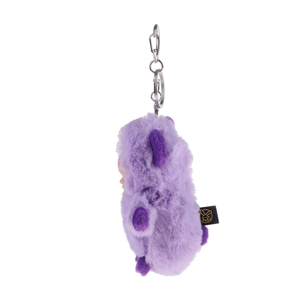 Cute Sleeping Baby Doll Key Chain Keyring Bags Car Charm Pendant Purple
