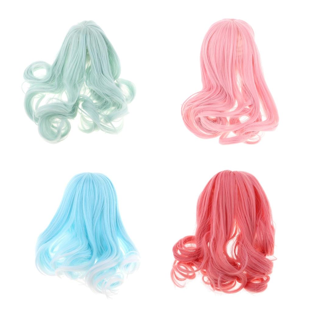 Lovely Doll Curly Hair for Blythe Doll 1/3 BJD Dolls DIY Making Dark Pink