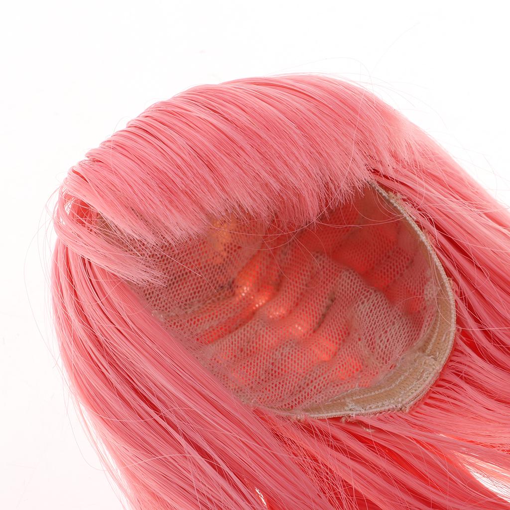 Lovely Doll Curly Hair for Blythe Doll 1/3 BJD Dolls DIY Making Dark Pink