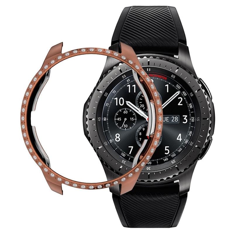 For Samsung Watch 42mm PC Diamond Watch Case (Rose Gold)