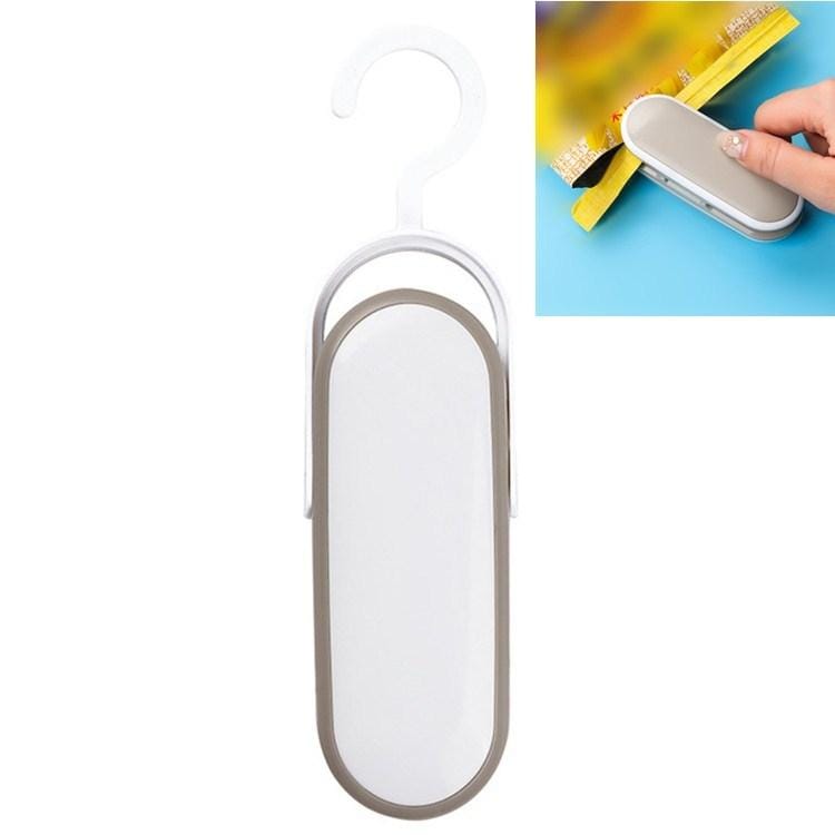 Mini Portable Hand Pressure Sealing Machine Plastic Bag Packaging Small Household Snack Sealer (White)