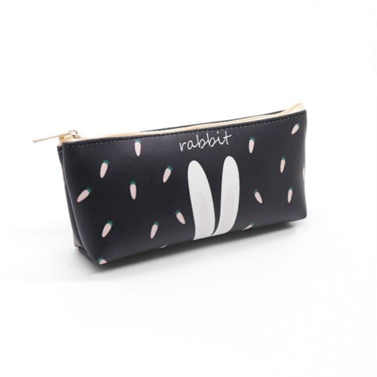 PU Leather Pencil Case Fruit Pencil BagGirls Office Supplies (Pear)