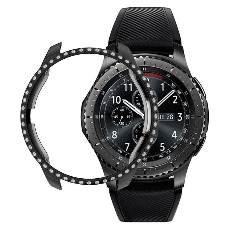 For Samsung Watch 42mm PC Diamond Watch Case (Black)