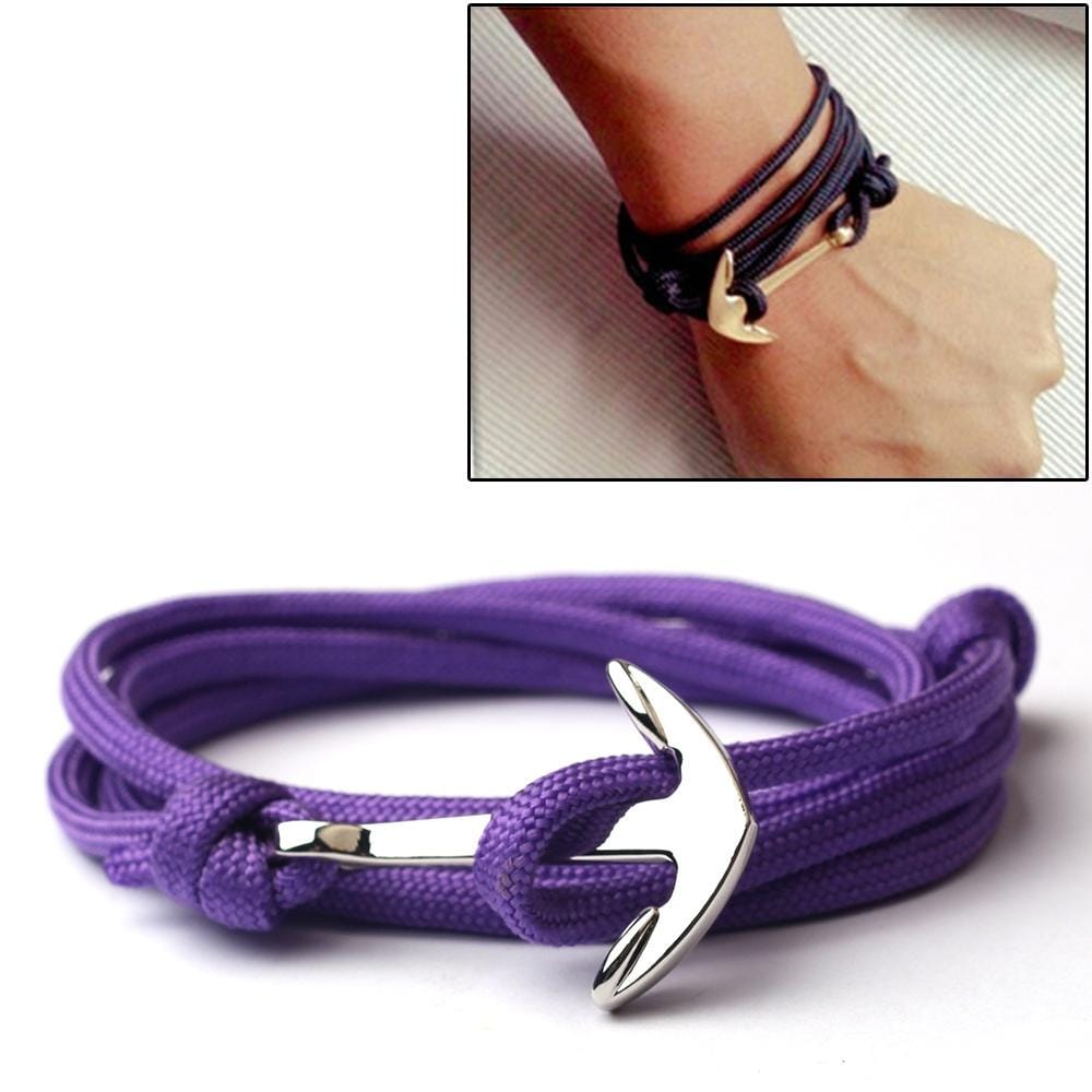 Alloy Anchor Charm Multilayer Leather Friendship Bracelets (Style5)