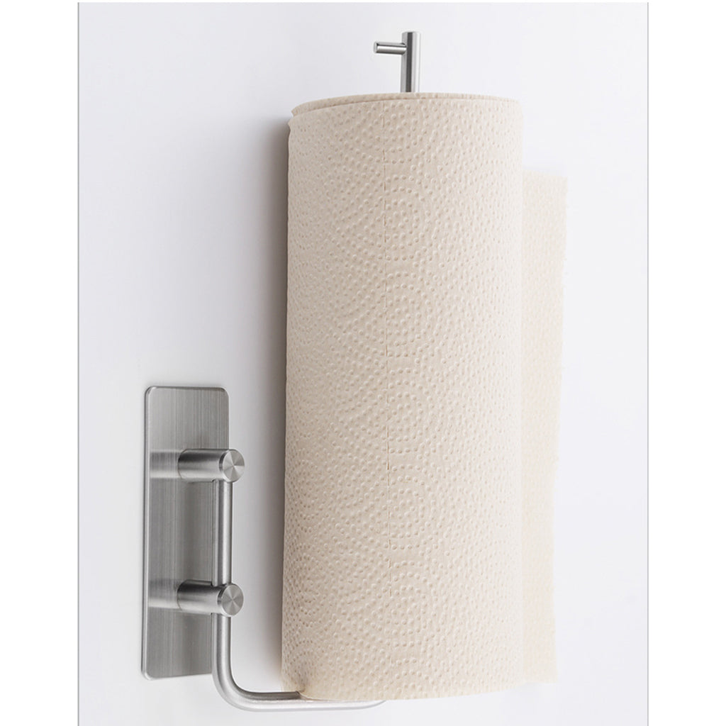 304 Stainless Steel Self-adhesive Paper Towel Holder for Kitchen Bathroom