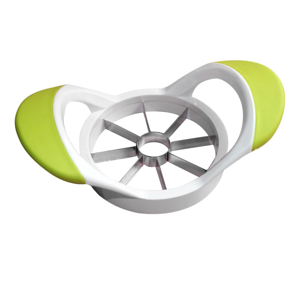 2xKitchen Tool Apple Fruit Easy Slicer Corer Cutter Stainless Steel Green