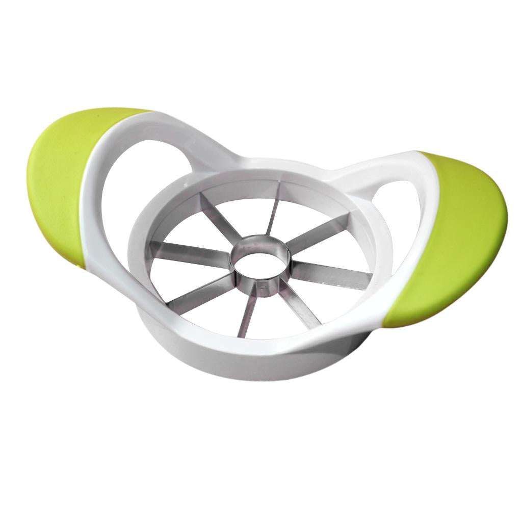 3xKitchen Tool Apple Fruit Easy Slicer Corer Cutter Stainless Steel Green