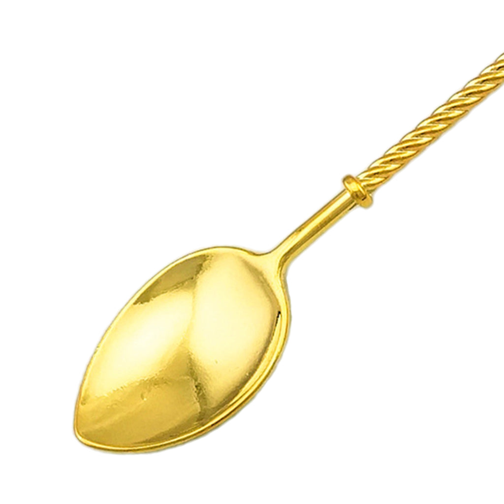 Vintage Ice Cream Tea Coffee Spoon Small Condiment Spoons Sugar Gold