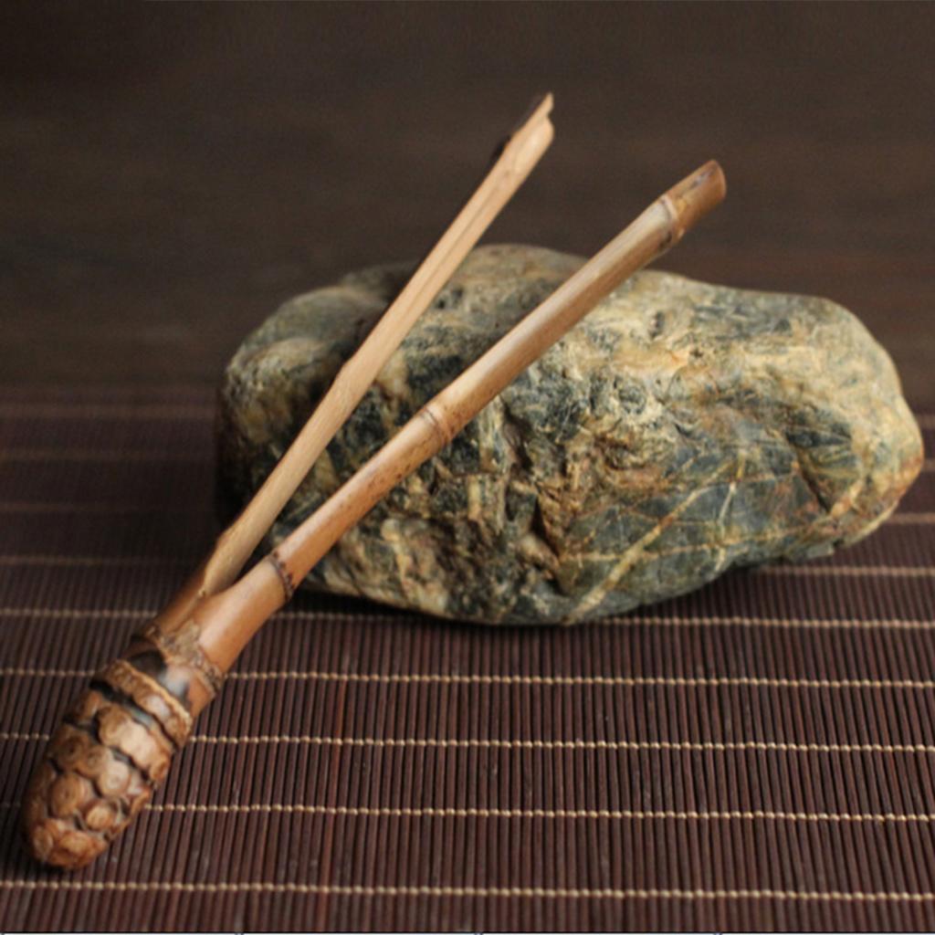 Bamboo Tongs Gongfu Tea Utensil Kungfu Tea Tong Tweezers Teaware 18cm 11
