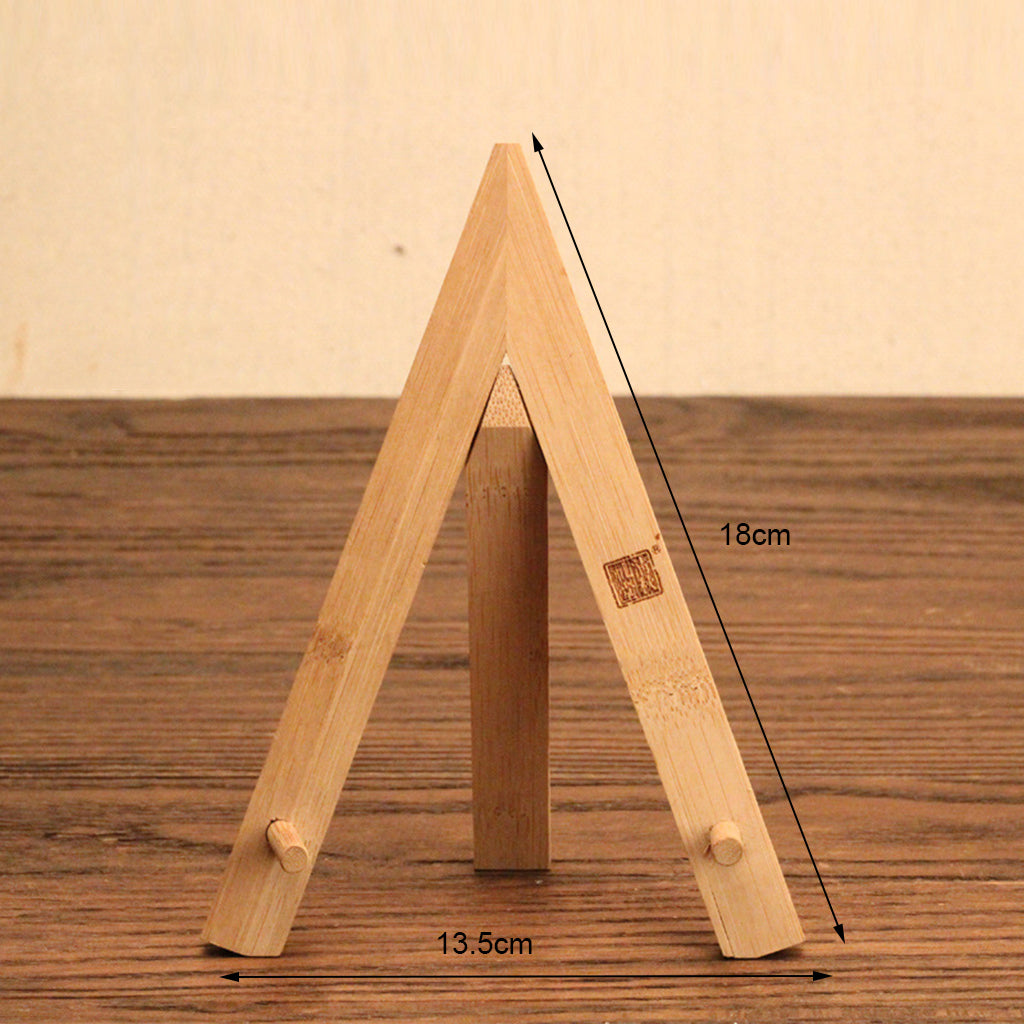 2x Pu-Erh Tea Cake Stand Rack Bamboo Storage Holder Table Display - Tripod