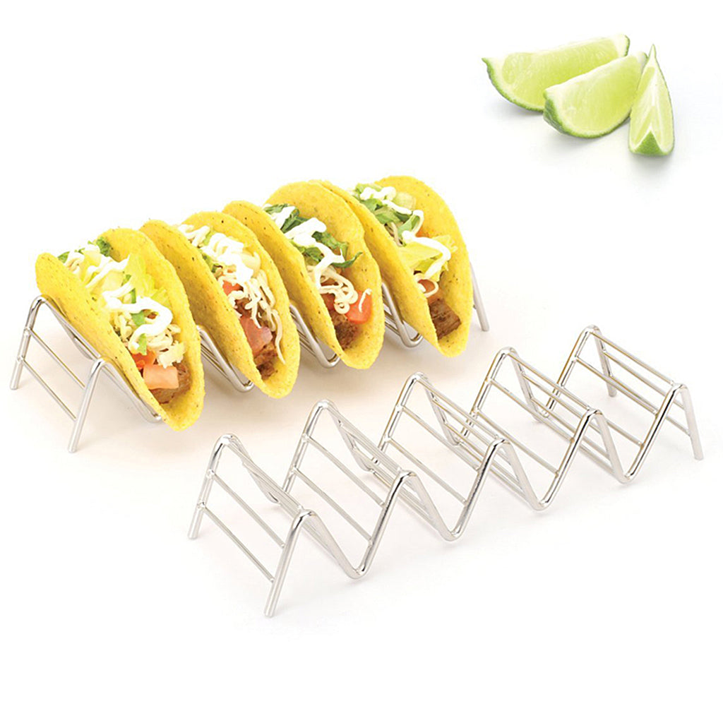 2x Taco Server Taco Holder Hot Dog Holder Stand Taco Display Rack 4~ 5 Slot