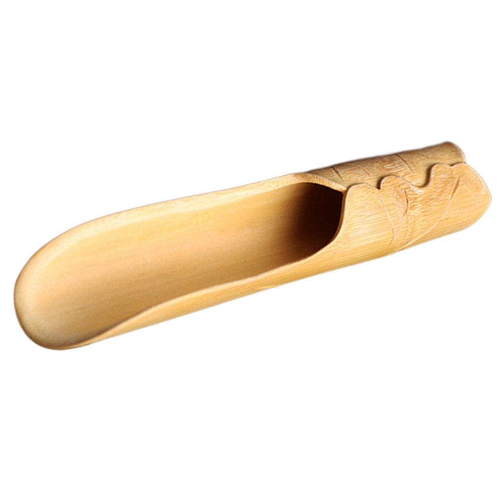 Japanese Bamboo Tea Spoon Tea Utensils Tea Tools Roll Lotus Leaf