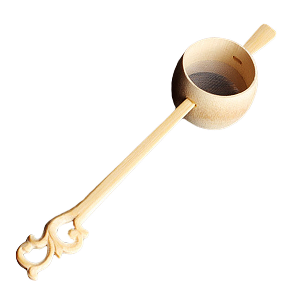 Bamboo Tea Filter Strainer Heat-resistant Tea Set Poplar Blossom