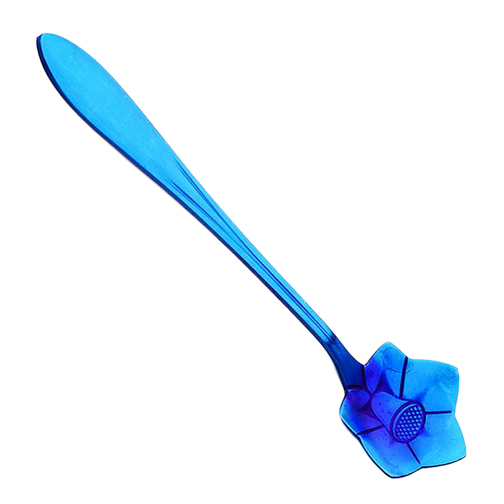 Teaspoons Stainless Steel Coffee Tea Spoon Dessert Sugar Spoons Blue 4