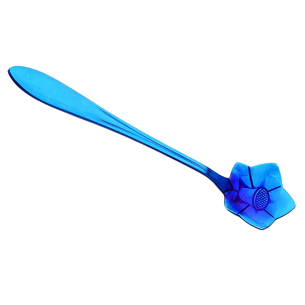 Teaspoons Stainless Steel Coffee Tea Spoon Dessert Sugar Spoons Blue 4