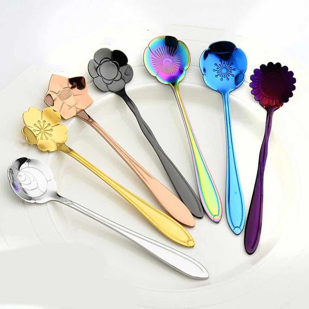Teaspoon Set of 8 Teaspoons Coffee Tea Spoon Sugar Spoon Stainless Silver