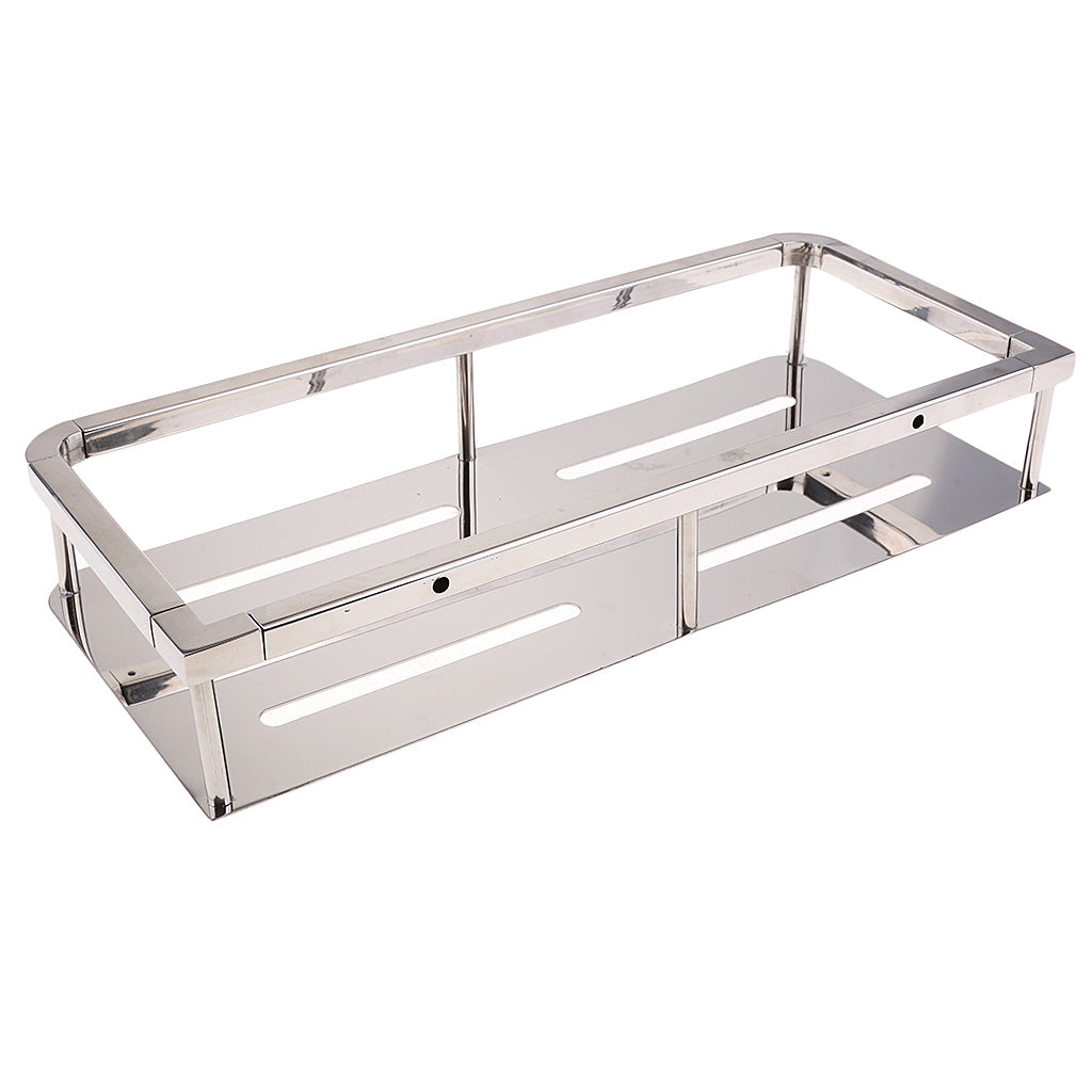 Modern Bathroom Shower Shelf Storage Basket Caddies 30x13x6.5cm Polished