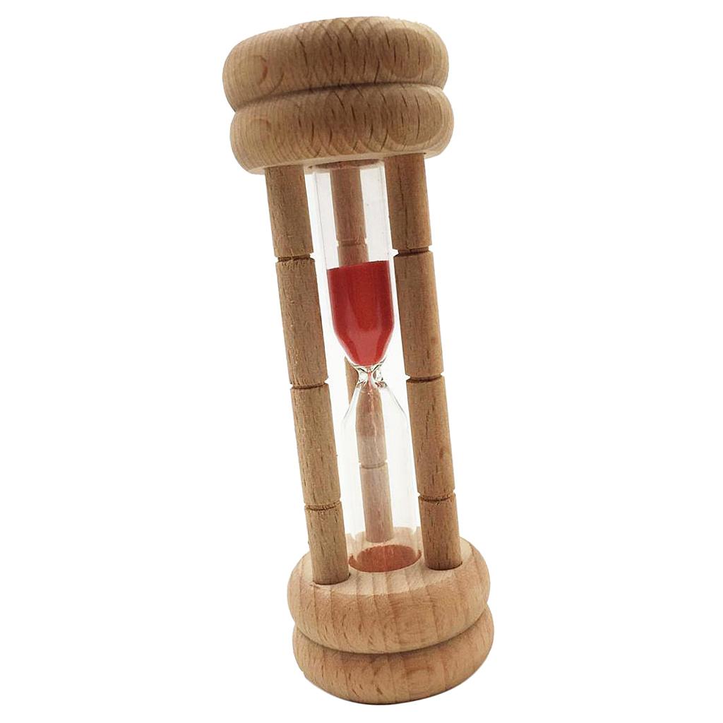 4x3 Minute Hourglass Wood Sand Timer For Kitchen Cooking or Kids Learning