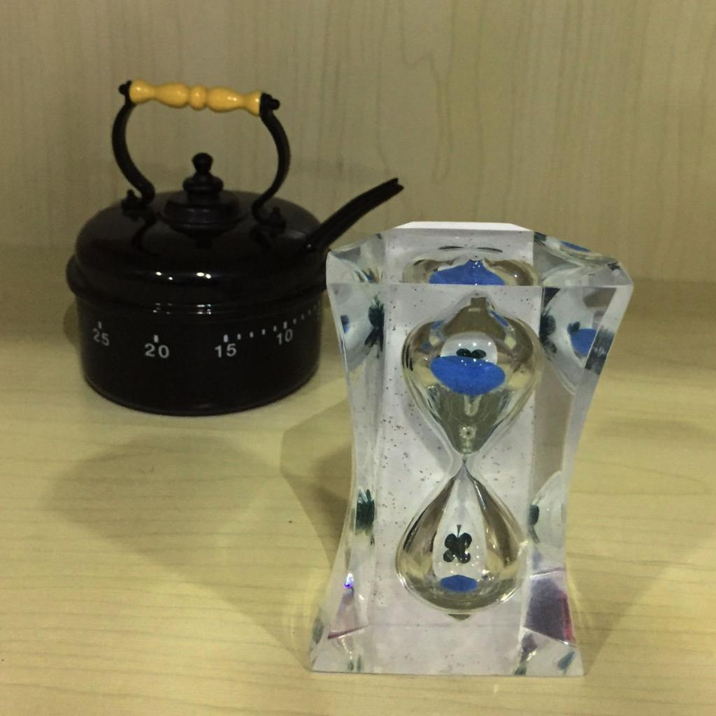 3 Minutes Sandglass Hourglass Sand Clock Timers Timing Tools -Blue Sand