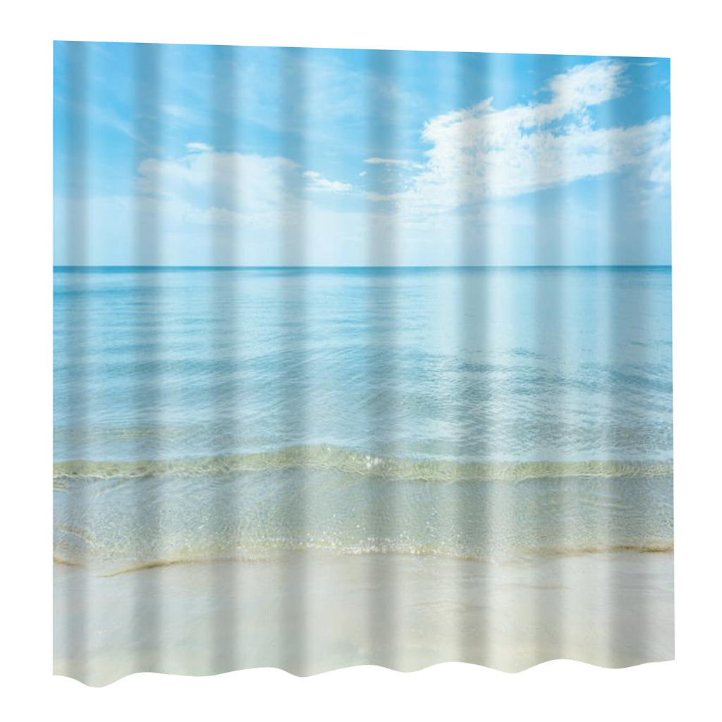 Modern Novelty Bathroom Shower Curtain with 12 Hooks Decor 180cm x 180cm 9