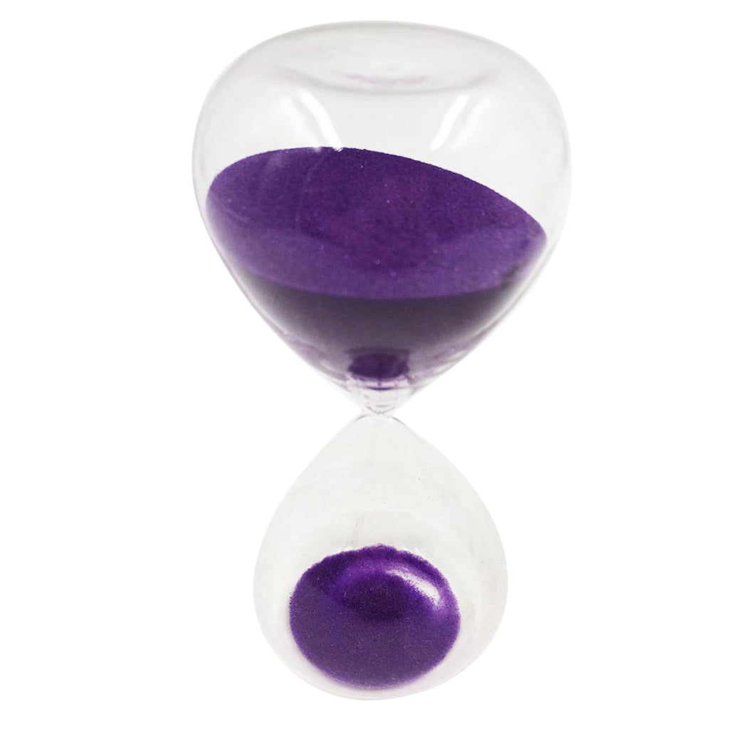 15 Minutes Sandglass Hourglass Sand Clock Timers Desktop Clock Purple