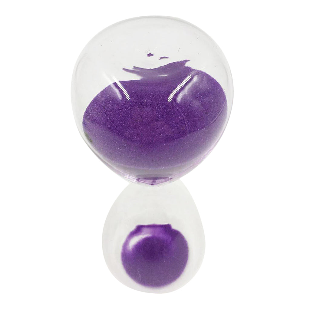 15 Minutes Sandglass Hourglass Sand Clock Timers Desktop Clock Purple