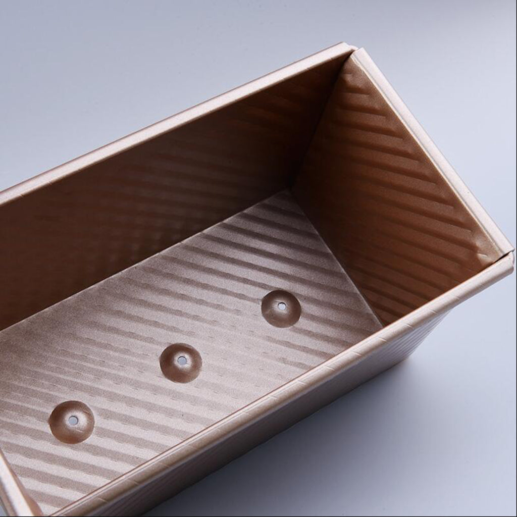 Metal Non-stick Mould Toast Loaf Bread Baking Pan Bakeware Golden 450g 1