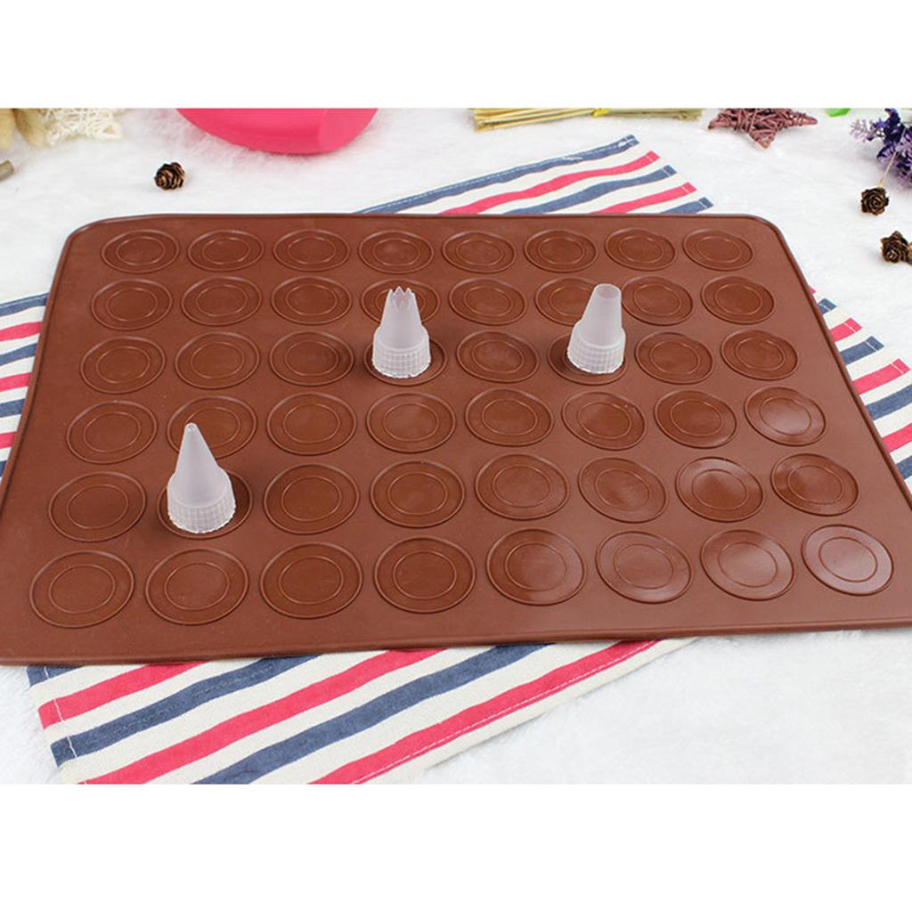 Silicone Macaron Biscuit Cookies Baking Mould Mat Tray Sheet Decorating Tool