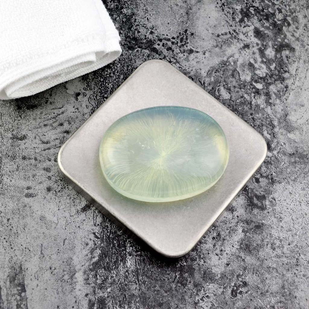 Soap Dish Tray Stainless Steel Bar Soap Holder Shower Soap Case Retro Square