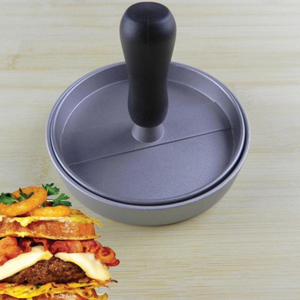 Non-Stick Quarter Pounder Beef Burger Hamburger Patty Press Maker 12cm