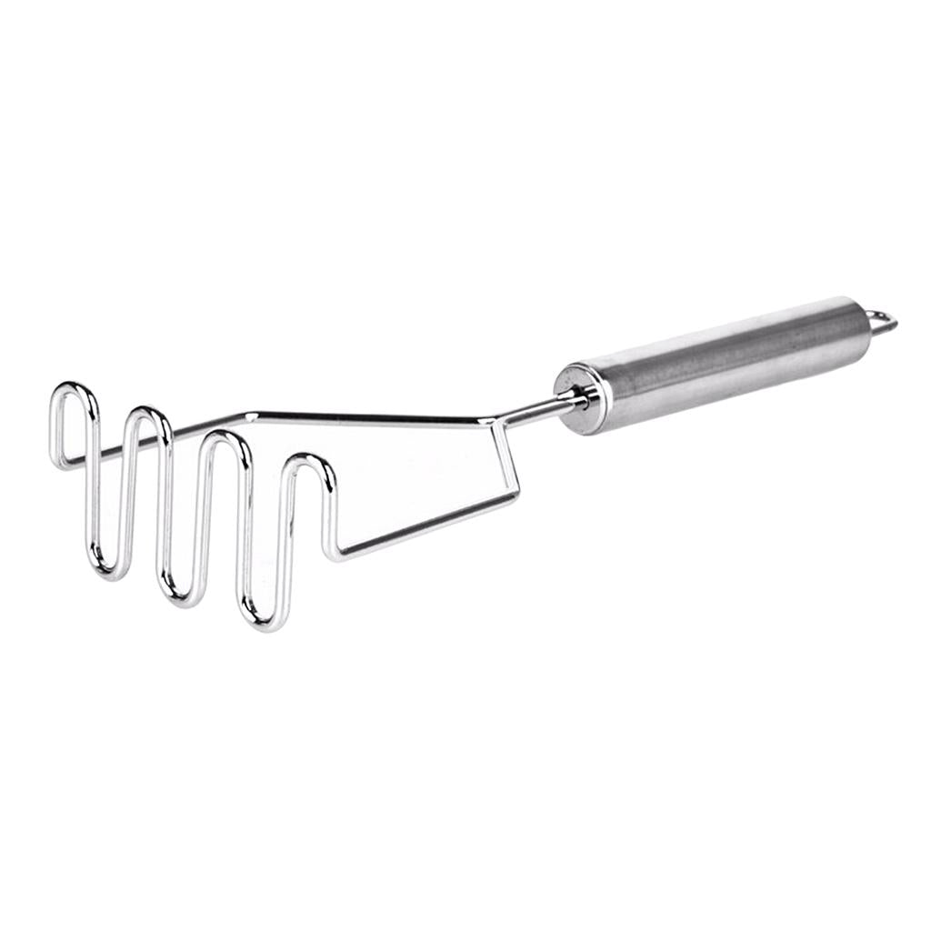 2xStainless Steel Potato Masher Hand Potato Mincer Kitchen 
